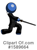 Blue Design Mascot Clipart #1589664 by Leo Blanchette
