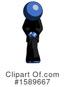 Blue Design Mascot Clipart #1589667 by Leo Blanchette