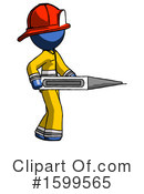 Blue Design Mascot Clipart #1599565 by Leo Blanchette