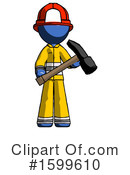 Blue Design Mascot Clipart #1599610 by Leo Blanchette