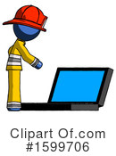 Blue Design Mascot Clipart #1599706 by Leo Blanchette
