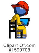 Blue Design Mascot Clipart #1599708 by Leo Blanchette
