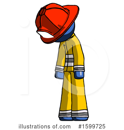 Royalty-Free (RF) Blue Design Mascot Clipart Illustration by Leo Blanchette - Stock Sample #1599725