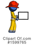 Blue Design Mascot Clipart #1599765 by Leo Blanchette