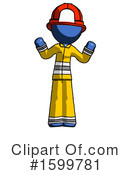 Blue Design Mascot Clipart #1599781 by Leo Blanchette
