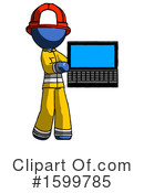 Blue Design Mascot Clipart #1599785 by Leo Blanchette