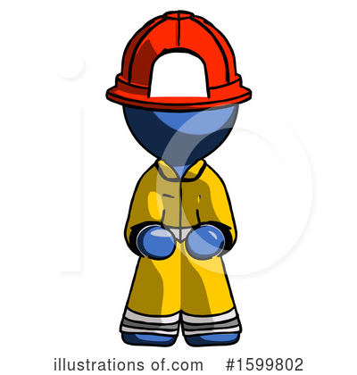 Royalty-Free (RF) Blue Design Mascot Clipart Illustration by Leo Blanchette - Stock Sample #1599802