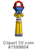 Blue Design Mascot Clipart #1599804 by Leo Blanchette