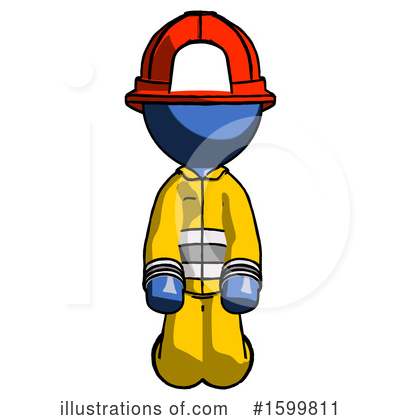 Royalty-Free (RF) Blue Design Mascot Clipart Illustration by Leo Blanchette - Stock Sample #1599811