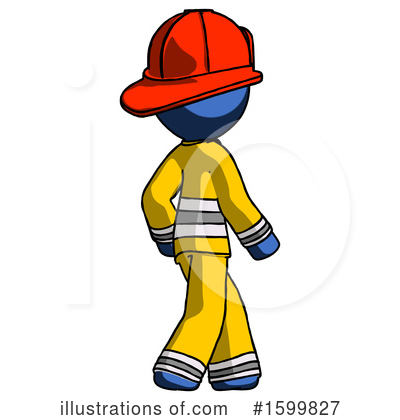 Royalty-Free (RF) Blue Design Mascot Clipart Illustration by Leo Blanchette - Stock Sample #1599827