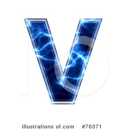 Royalty-Free (RF) Blue Electric Symbol Clipart Illustration by chrisroll - Stock Sample #70371