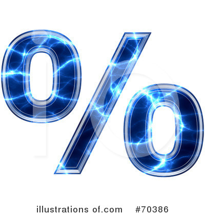 Royalty-Free (RF) Blue Electric Symbol Clipart Illustration by chrisroll - Stock Sample #70386