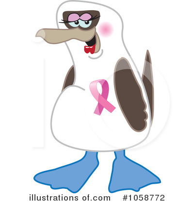 Royalty-Free (RF) Blue Footed Boobie Clipart Illustration by Mascot Junction - Stock Sample #1058772