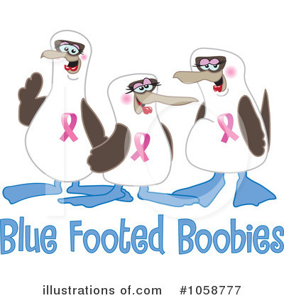 Royalty-Free (RF) Blue Footed Boobie Clipart Illustration by Mascot Junction - Stock Sample #1058777
