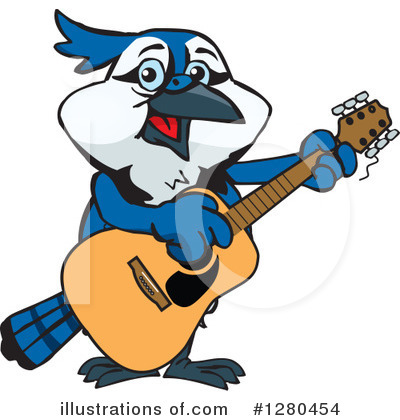 Blue Jay Clipart #1280454 by Dennis Holmes Designs