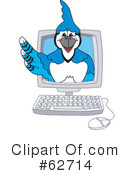 Blue Jay Mascot Clipart #62714 by Mascot Junction