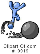 Blue Man Clipart #10919 by Leo Blanchette