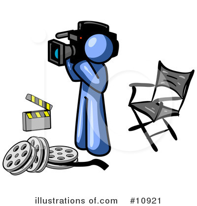 Filming Clipart #10921 by Leo Blanchette