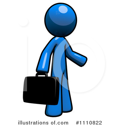 Royalty-Free (RF) Blue Man Clipart Illustration by Leo Blanchette - Stock Sample #1110822