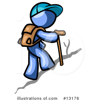 Hiking Clipart #13176 by Leo Blanchette