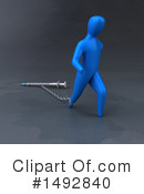 Blue Man Clipart #1492840 by Julos