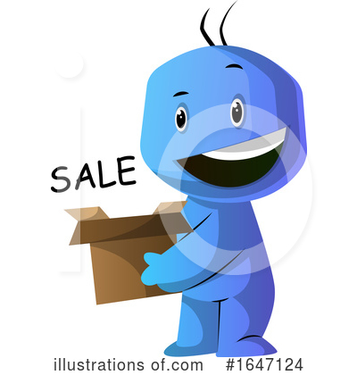 Royalty-Free (RF) Blue Man Clipart Illustration by Morphart Creations - Stock Sample #1647124