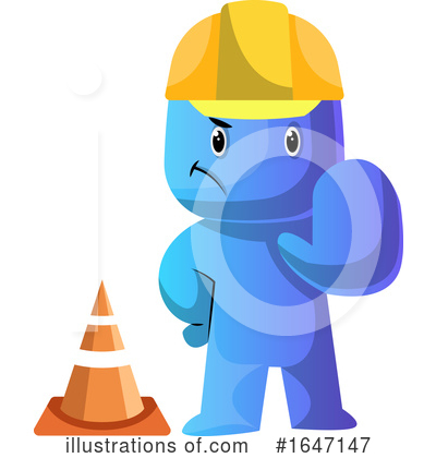 Construction Cone Clipart #1647147 by Morphart Creations