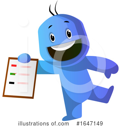 Royalty-Free (RF) Blue Man Clipart Illustration by Morphart Creations - Stock Sample #1647149