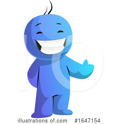 Royalty-Free (RF) Blue Man Clipart Illustration by Morphart Creations - Stock Sample #1647154