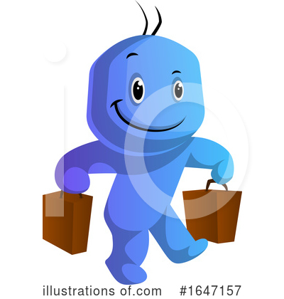Royalty-Free (RF) Blue Man Clipart Illustration by Morphart Creations - Stock Sample #1647157