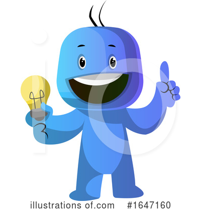 Royalty-Free (RF) Blue Man Clipart Illustration by Morphart Creations - Stock Sample #1647160