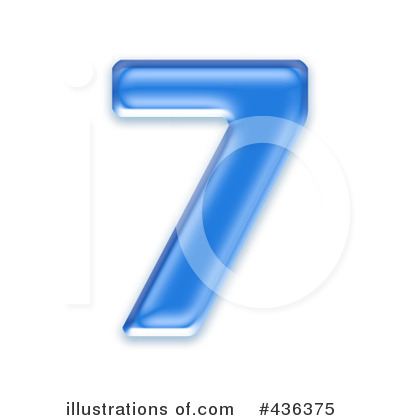 Royalty-Free (RF) Blue Number Clipart Illustration by chrisroll - Stock Sample #436375