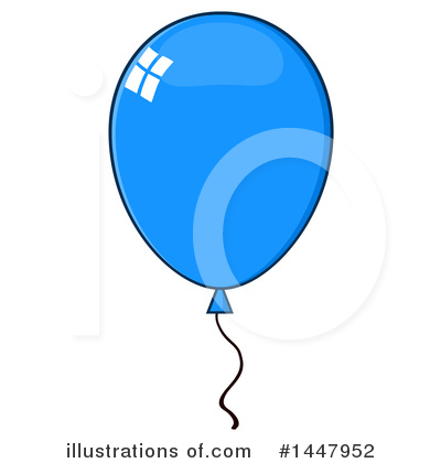 Party Balloon Clipart #1447952 by Hit Toon