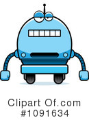 Blue Robot Clipart #1091634 by Cory Thoman