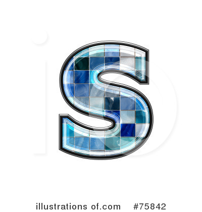Royalty-Free (RF) Blue Tile Symbol Clipart Illustration by chrisroll - Stock Sample #75842
