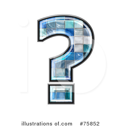 Royalty-Free (RF) Blue Tile Symbol Clipart Illustration by chrisroll - Stock Sample #75852