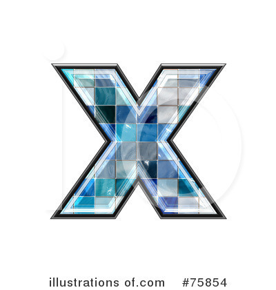 Royalty-Free (RF) Blue Tile Symbol Clipart Illustration by chrisroll - Stock Sample #75854