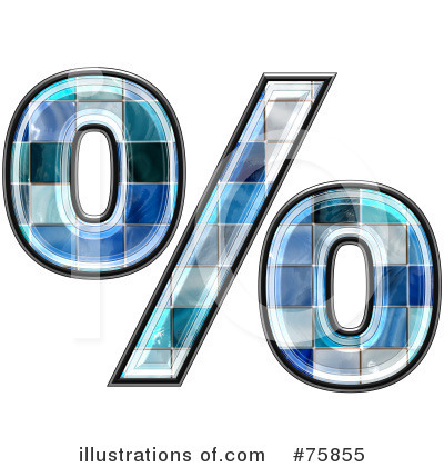 Royalty-Free (RF) Blue Tile Symbol Clipart Illustration by chrisroll - Stock Sample #75855