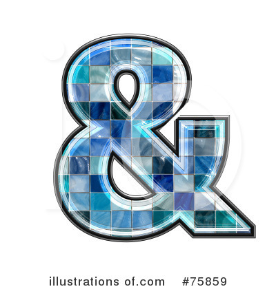 Royalty-Free (RF) Blue Tile Symbol Clipart Illustration by chrisroll - Stock Sample #75859