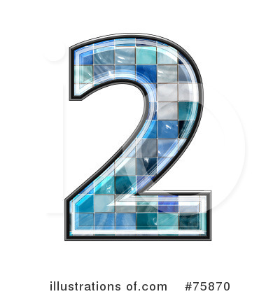 Royalty-Free (RF) Blue Tile Symbol Clipart Illustration by chrisroll - Stock Sample #75870
