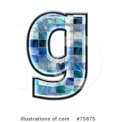Royalty-Free (RF) Blue Tile Symbol Clipart Illustration by chrisroll - Stock Sample #75875