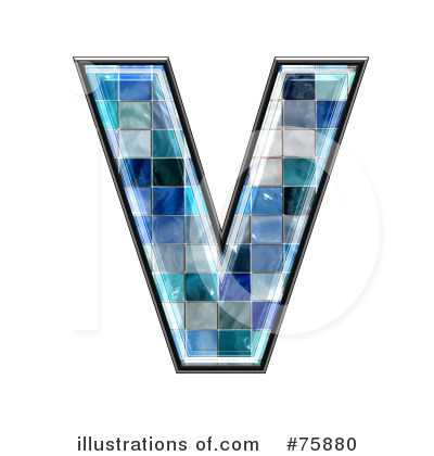 Royalty-Free (RF) Blue Tile Symbol Clipart Illustration by chrisroll - Stock Sample #75880