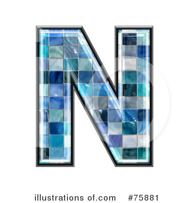 Royalty-Free (RF) Blue Tile Symbol Clipart Illustration by chrisroll - Stock Sample #75881