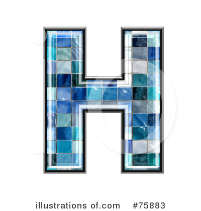 Royalty-Free (RF) Blue Tile Symbol Clipart Illustration by chrisroll - Stock Sample #75883