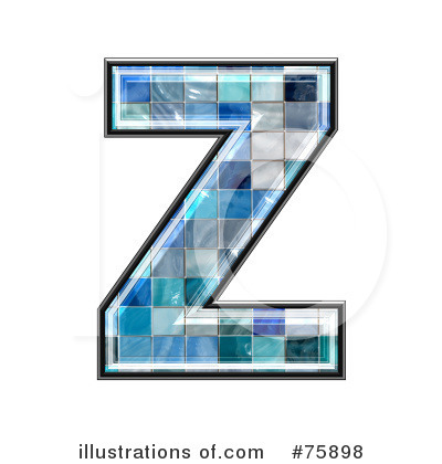 Royalty-Free (RF) Blue Tile Symbol Clipart Illustration by chrisroll - Stock Sample #75898