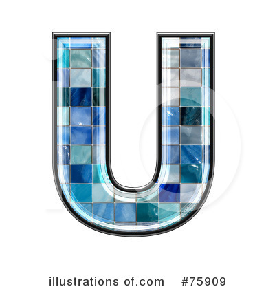 Royalty-Free (RF) Blue Tile Symbol Clipart Illustration by chrisroll - Stock Sample #75909