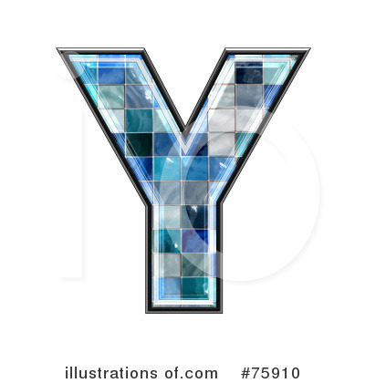 Royalty-Free (RF) Blue Tile Symbol Clipart Illustration by chrisroll - Stock Sample #75910