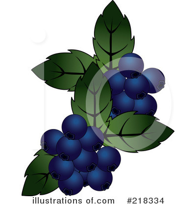 Blueberries Clipart #218334 by Pams Clipart