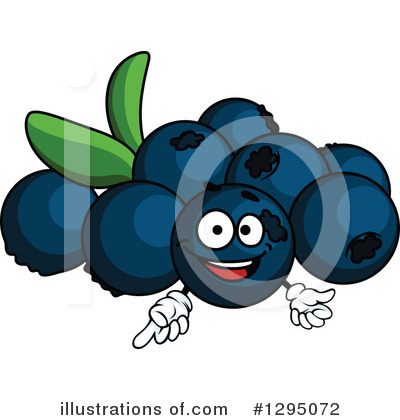 Royalty-Free (RF) Blueberry Clipart Illustration by Vector Tradition SM - Stock Sample #1295072