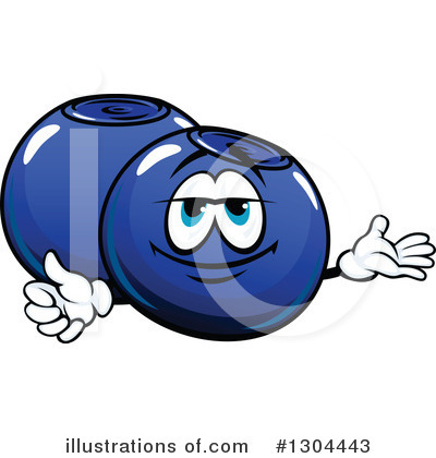 Royalty-Free (RF) Blueberry Clipart Illustration by Vector Tradition SM - Stock Sample #1304443